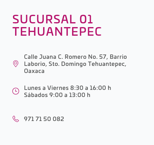 dirección sucursal tehuantepec