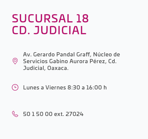 dirección sucursal ciudad judicial