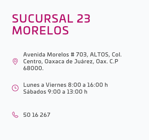 dirección sucursal morelos