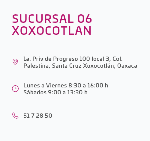 dirección sucursal xoxoxotlan